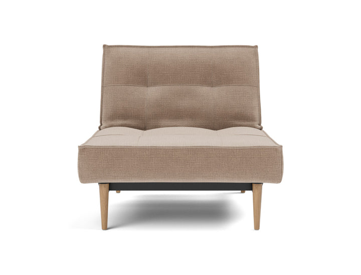 Fotoliu recliner Splitback Light Wood Styletto 115x90cm, tesatura la alegere #material_417-esina-mocha