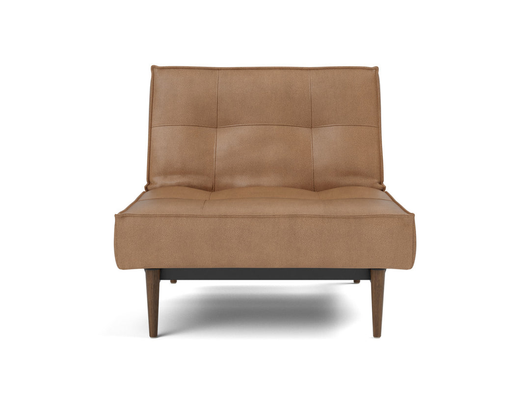 Fotoliu recliner Splitback Styletto Dark Wood 115x90cm, tesatura la alegere #material_551-faunal-brown