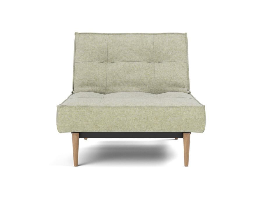 Fotoliu recliner Splitback Light Wood Styletto 115x90cm, tesatura la alegere #material_280-avella-sand