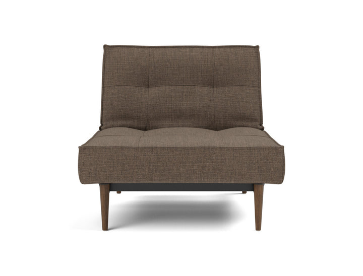 Fotoliu recliner Splitback Styletto Dark Wood 115x90cm, tesatura la alegere #material_411-esina-cedar-brown