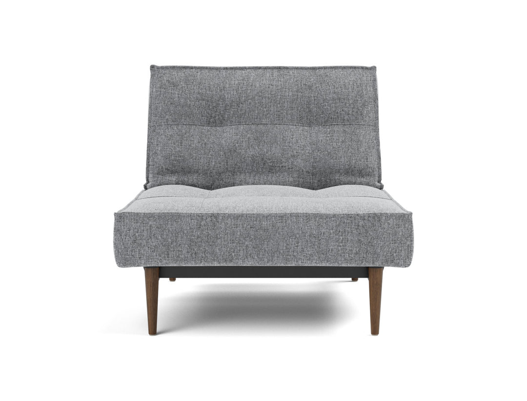 Fotoliu recliner Splitback Styletto Dark Wood 115x90cm, tesatura la alegere #material_565-twist-granite