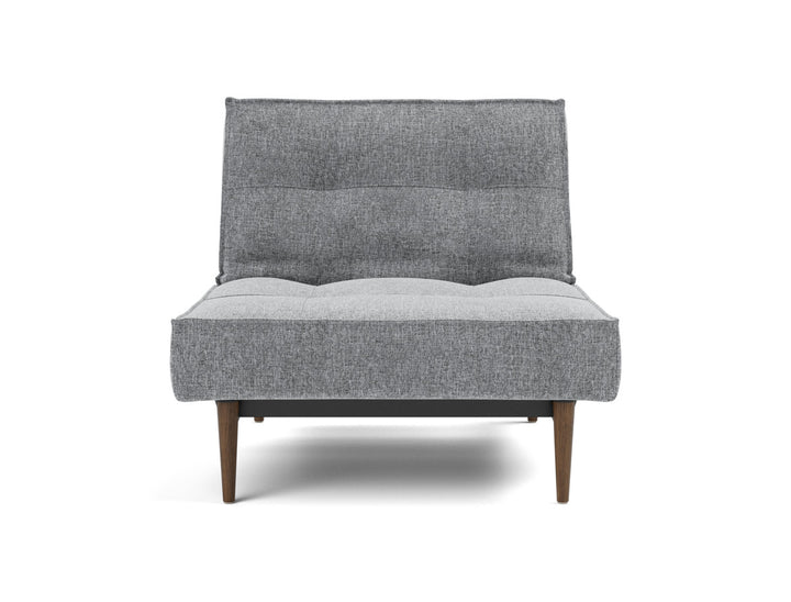 Fotoliu recliner Splitback Styletto Dark Wood 115x90cm, tesatura la alegere #material_565-twist-granite