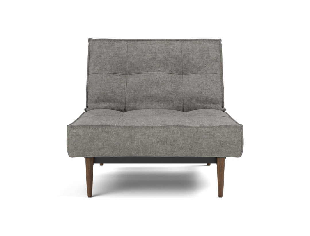 Fotoliu recliner Splitback Styletto Dark Wood 115x90cm, tesatura la alegere #material_282-avella-warm-grey