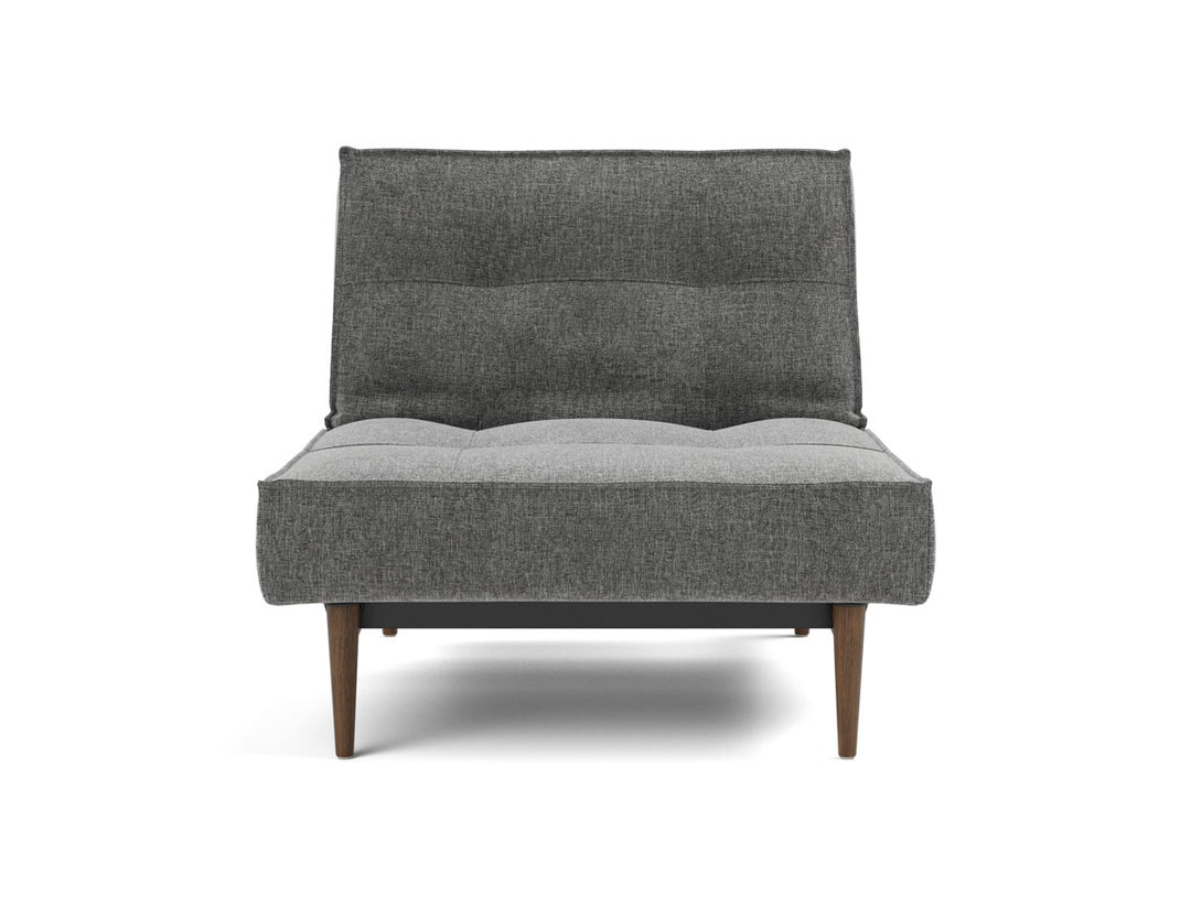 Fotoliu recliner Splitback Styletto Dark Wood 115x90cm, tesatura la alegere #material_563-twist-charcoal