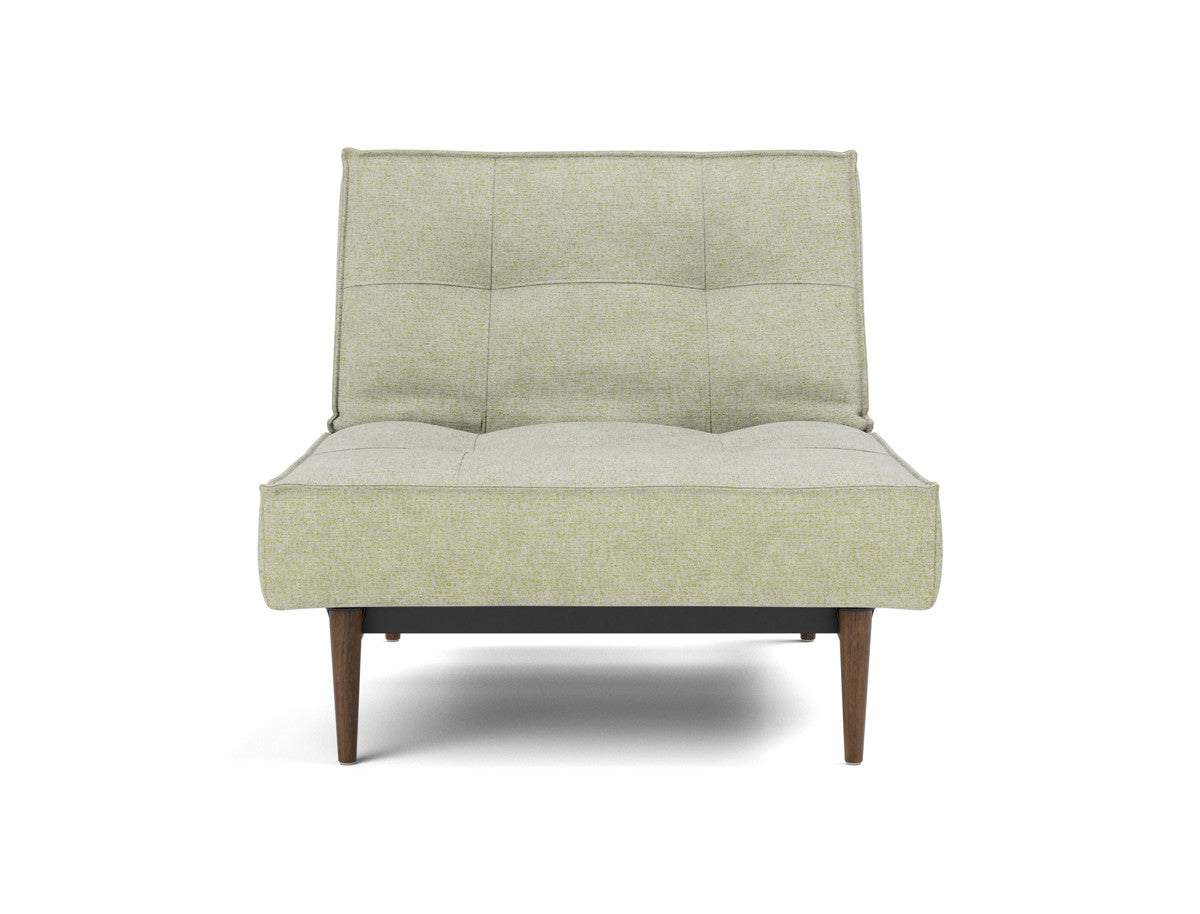 Fotoliu recliner Splitback Styletto Dark Wood 115x90cm, tesatura la alegere