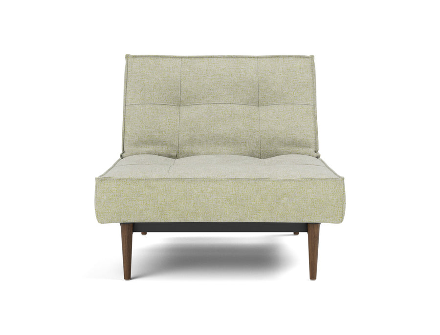 Fotoliu recliner Splitback Styletto Dark Wood 115x90cm, tesatura la alegere #material_280-avella-sand