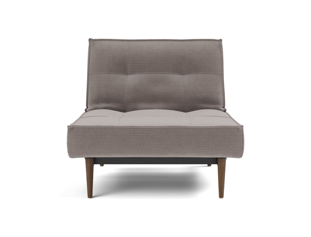 Fotoliu recliner Splitback Styletto Dark Wood 115x90cm, tesatura la alegere #material_418-esina-truffle