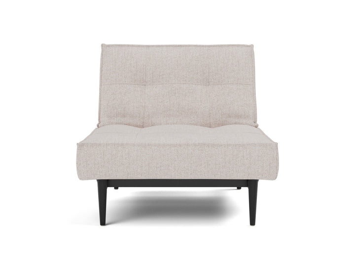 Fotoliu recliner Splitback Styletto Black Wood 115x90cm, tesatura la alegere #material_300-weda-sand