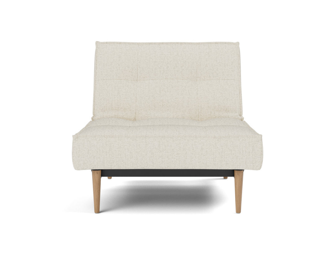 Fotoliu recliner Splitback Light Wood Styletto 115x90cm, tesatura la alegere #material_531-boucl-off-white