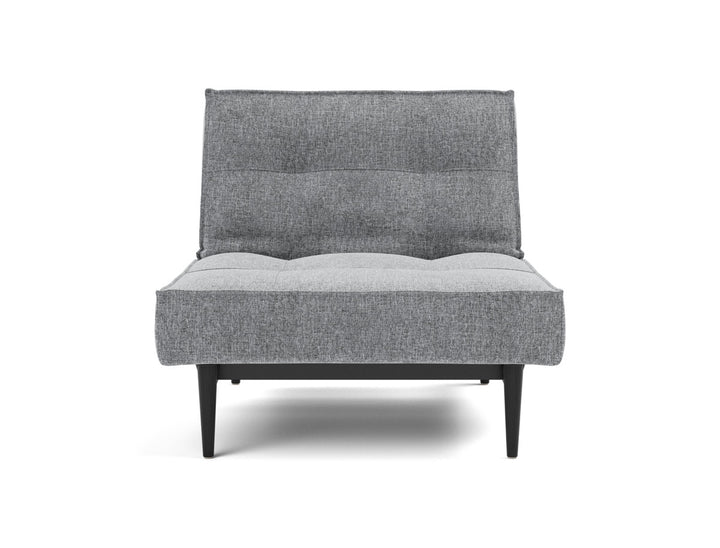 Fotoliu recliner Splitback Styletto Black Wood 115x90cm, tesatura la alegere #material_565-twist-granite
