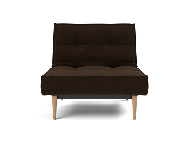 Fotoliu recliner Splitback Light Wood Styletto 115x90cm, tesatura la alegere #material_358-taura-chocco