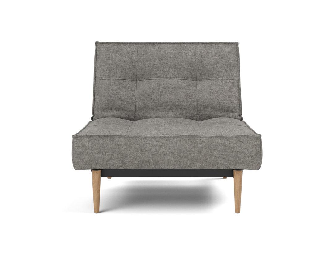 Fotoliu recliner Splitback Light Wood Styletto 115x90cm, tesatura la alegere #material_282-avella-warm-grey