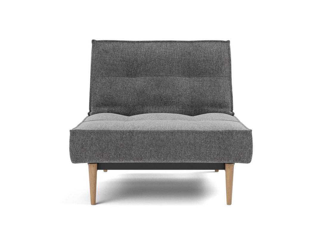 Fotoliu recliner Splitback Light Wood Styletto 115x90cm, tesatura la alegere #material_563-twist-charcoal