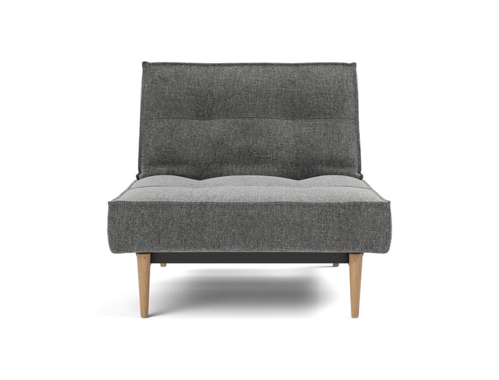 Fotoliu recliner Splitback Light Wood Styletto 115x90cm, tesatura la alegere #material_563-twist-charcoal