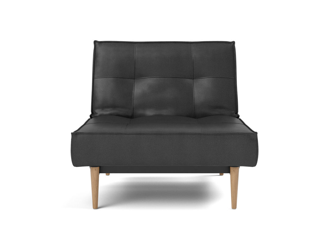 Fotoliu recliner Splitback Light Wood Styletto 115x90cm, tesatura la alegere #material_550-faunal-black
