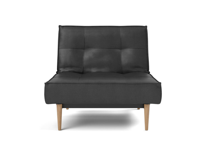 Fotoliu recliner Splitback Light Wood Styletto 115x90cm, tesatura la alegere #material_550-faunal-black