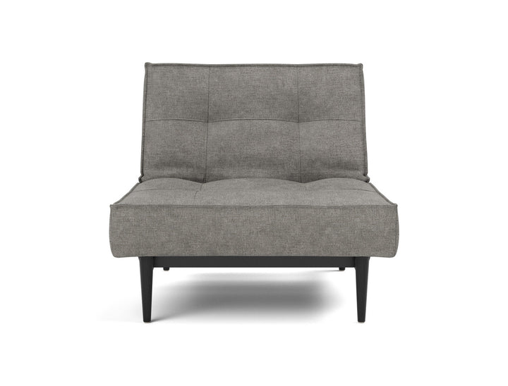 Fotoliu recliner Splitback Styletto Black Wood 115x90cm, tesatura la alegere #material_282-avella-warm-grey