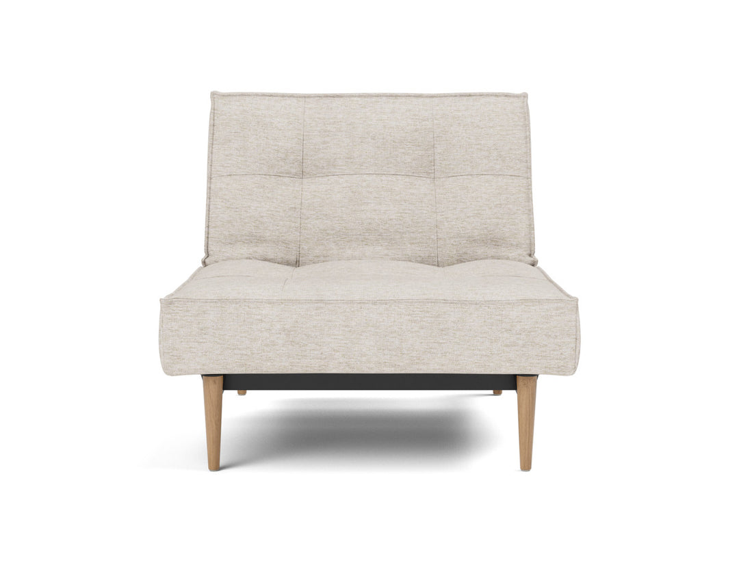 Fotoliu recliner Splitback Light Wood Styletto 115x90cm, tesatura la alegere #material_470-yuveno-natural