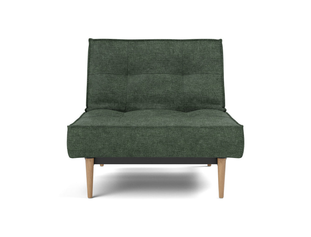Fotoliu recliner Splitback Light Wood Styletto 115x90cm, tesatura la alegere #material_281-avella-pine-green