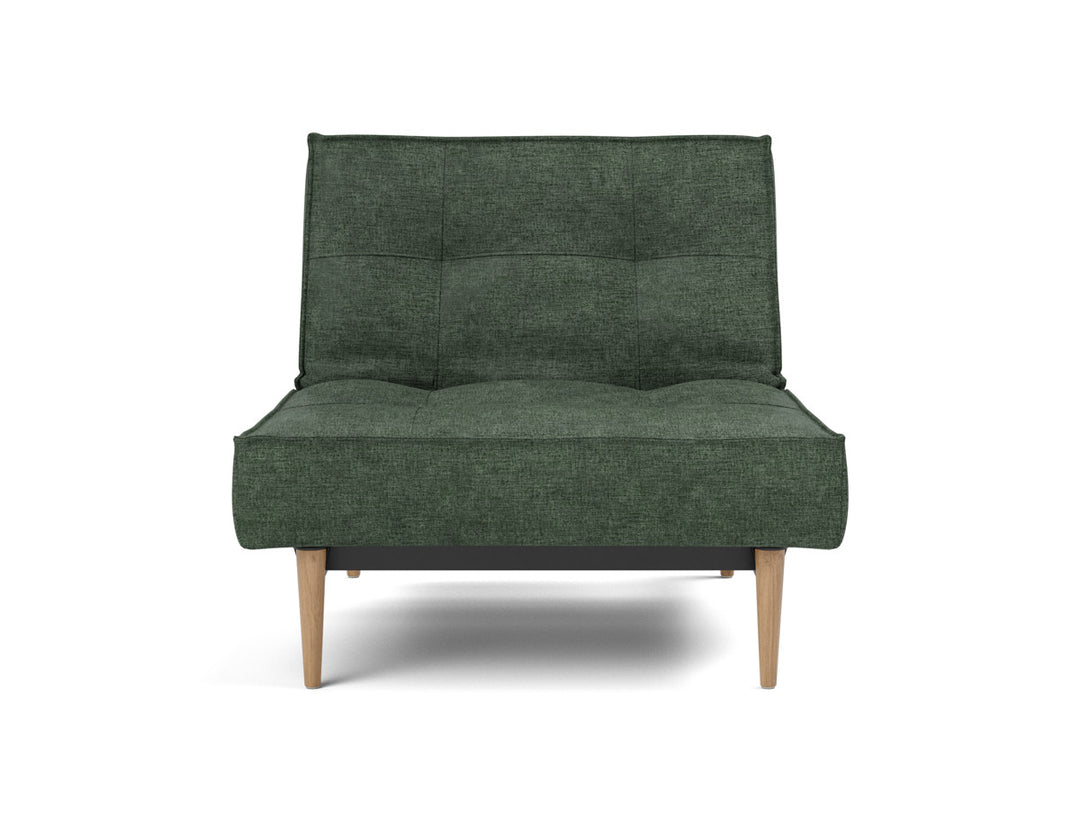Fotoliu recliner Splitback Light Wood Styletto 115x90cm, tesatura la alegere #material_281-avella-pine-green