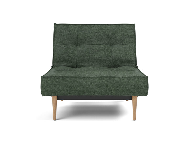Fotoliu recliner Splitback Light Wood Styletto 115x90cm, tesatura la alegere #material_281-avella-pine-green