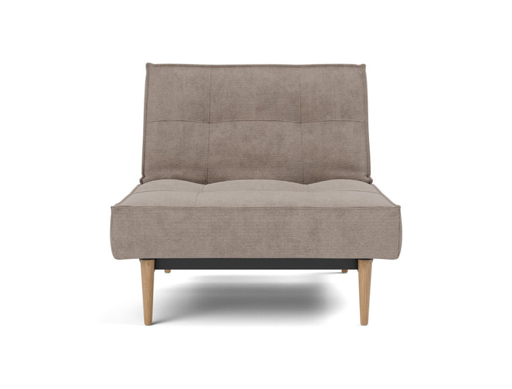 Fotoliu recliner Splitback Light Wood Styletto 115x90cm, tesatura la alegere #material_318-cordufine-beige