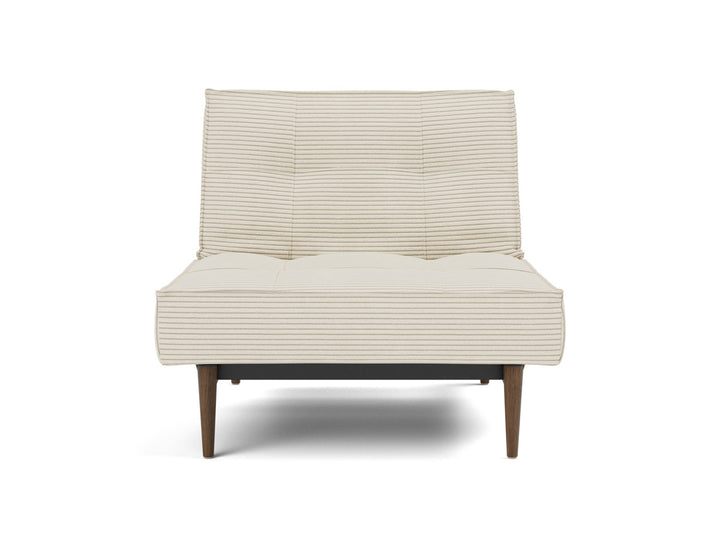 Fotoliu recliner Splitback Styletto Dark Wood 115x90cm, tesatura la alegere #material_594-corduroy-ivory