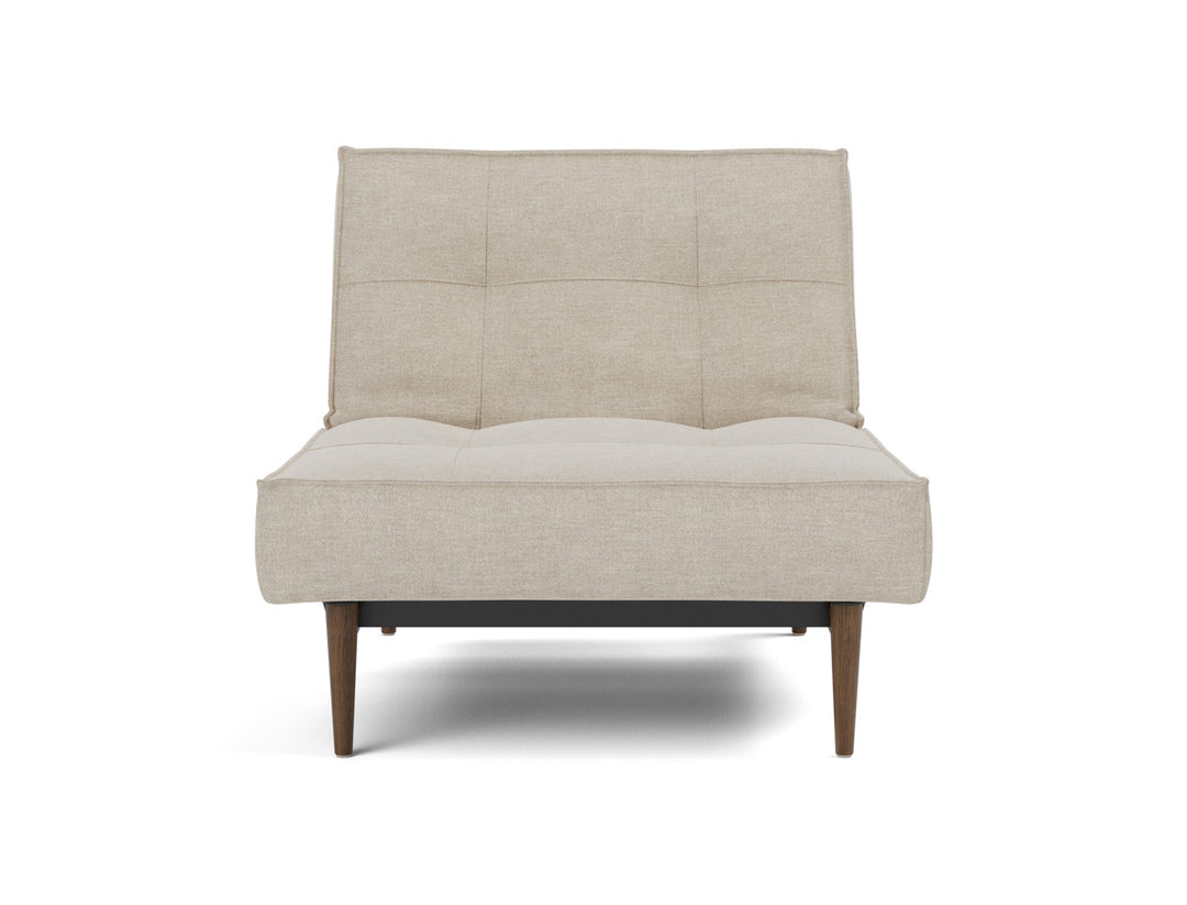 Fotoliu recliner Splitback Styletto Dark Wood 115x90cm, tesatura la alegere #material_586-phobos-latte