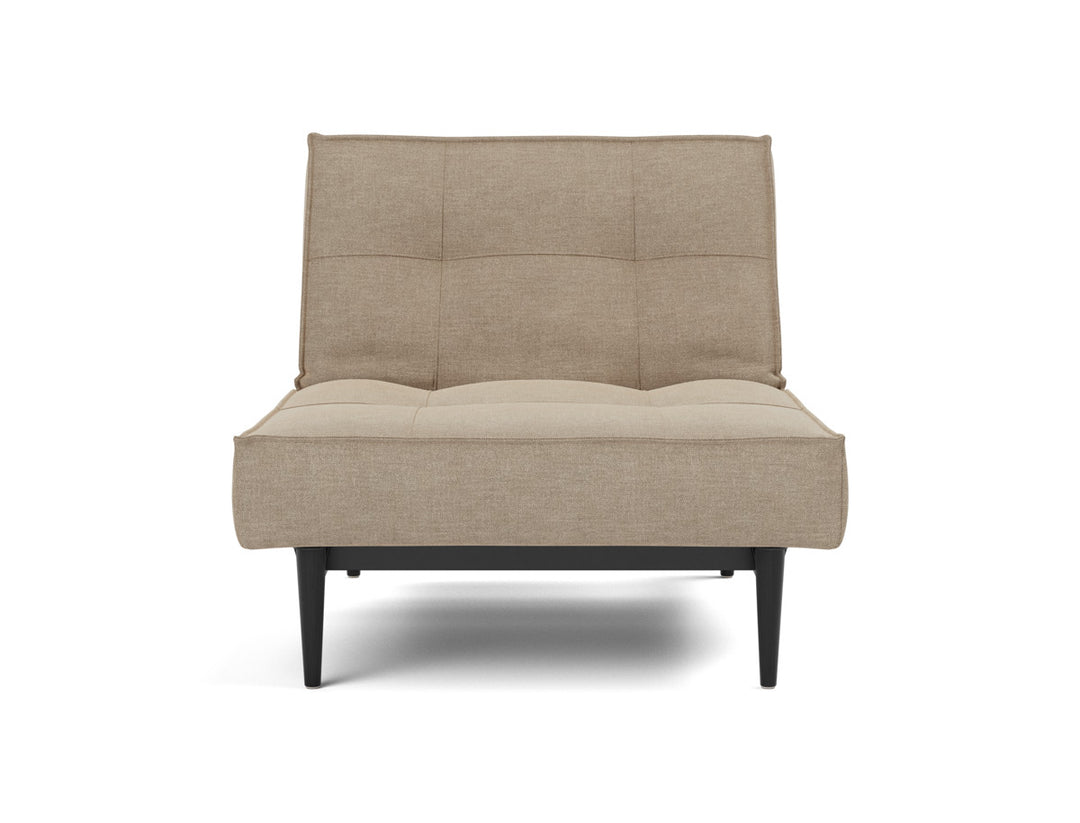 Fotoliu recliner Splitback Styletto Black Wood 115x90cm, tesatura la alegere #material_587-phobos-mocha
