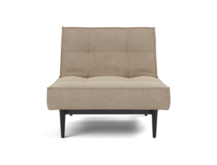 Fotoliu recliner Splitback Styletto Black Wood 115x90cm, tesatura la alegere #material_587-phobos-mocha