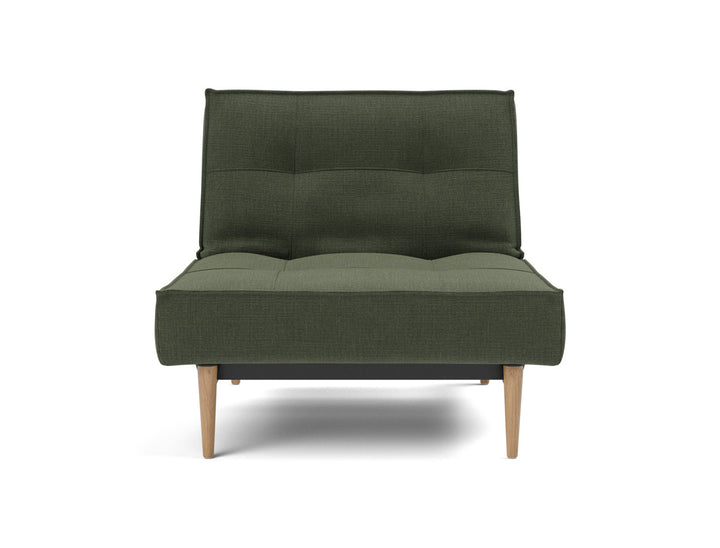 Fotoliu recliner Splitback Light Wood Styletto 115x90cm, tesatura la alegere #material_413-esina-olive-green