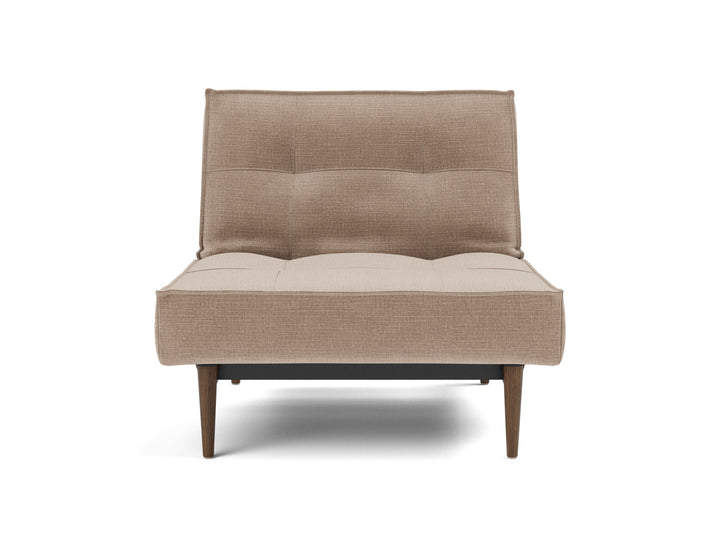 Fotoliu recliner Splitback Styletto Dark Wood 115x90cm, tesatura la alegere #material_417-esina-mocha