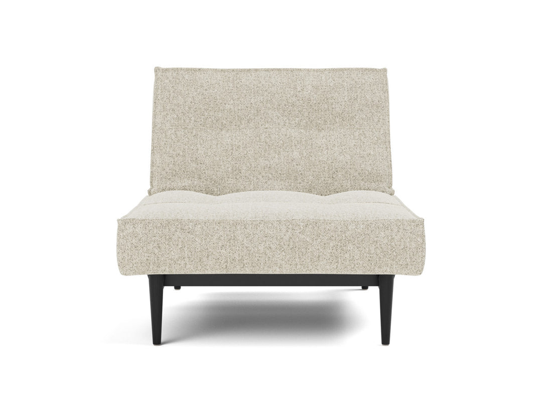 Fotoliu recliner Splitback Styletto Black Wood 115x90cm, tesatura la alegere #material_357-taura-off-white