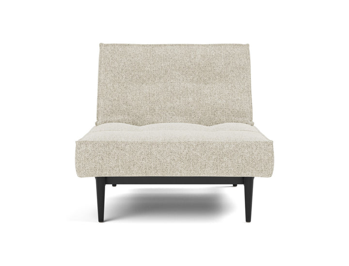 Fotoliu recliner Splitback Styletto Black Wood 115x90cm, tesatura la alegere #material_357-taura-off-white