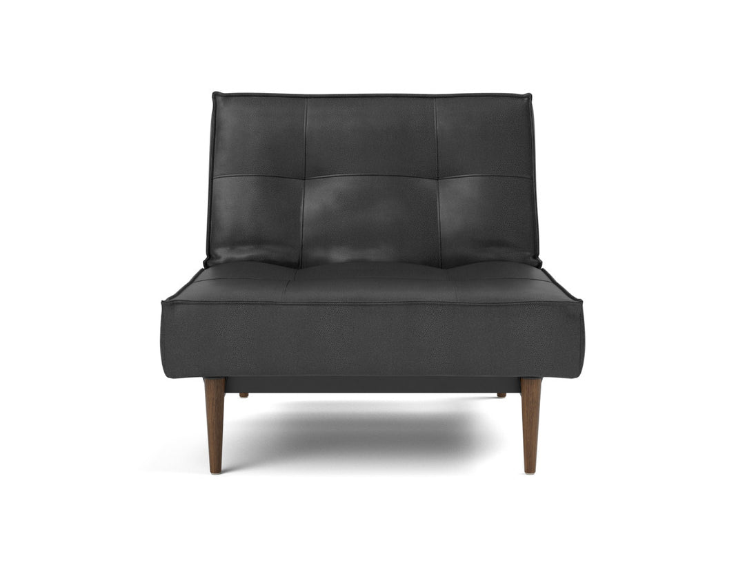 Fotoliu recliner Splitback Styletto Dark Wood 115x90cm, tesatura la alegere #material_550-faunal-black