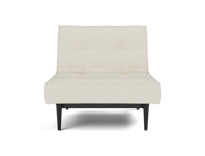 Fotoliu recliner Splitback Styletto Black Wood 115x90cm, tesatura la alegere #material_531-boucl-off-white