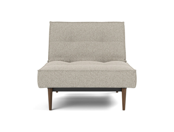 Fotoliu recliner Splitback Styletto Dark Wood 115x90cm, tesatura la alegere #material_539-boucl-beige