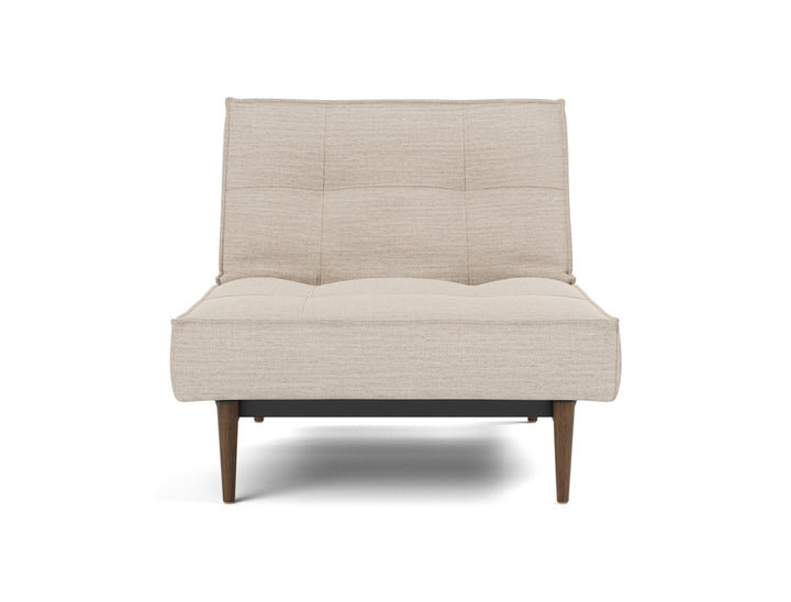 Fotoliu recliner Splitback Styletto Dark Wood 115x90cm, tesatura la alegere #material_612-blida-sand-grey