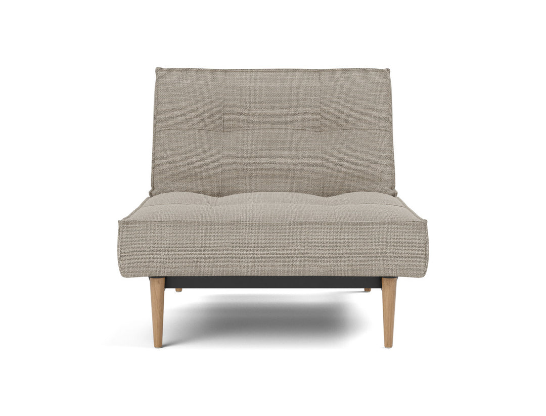 Fotoliu recliner Splitback Light Wood Styletto 115x90cm, tesatura la alegere #material_579-kenya-gravel