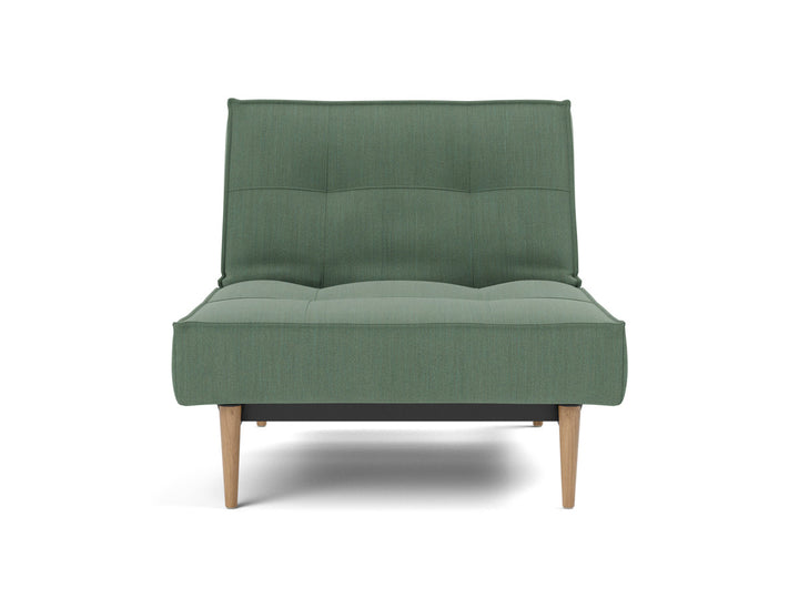 Fotoliu recliner Splitback Light Wood Styletto 115x90cm, tesatura la alegere #material_518-elegance-green