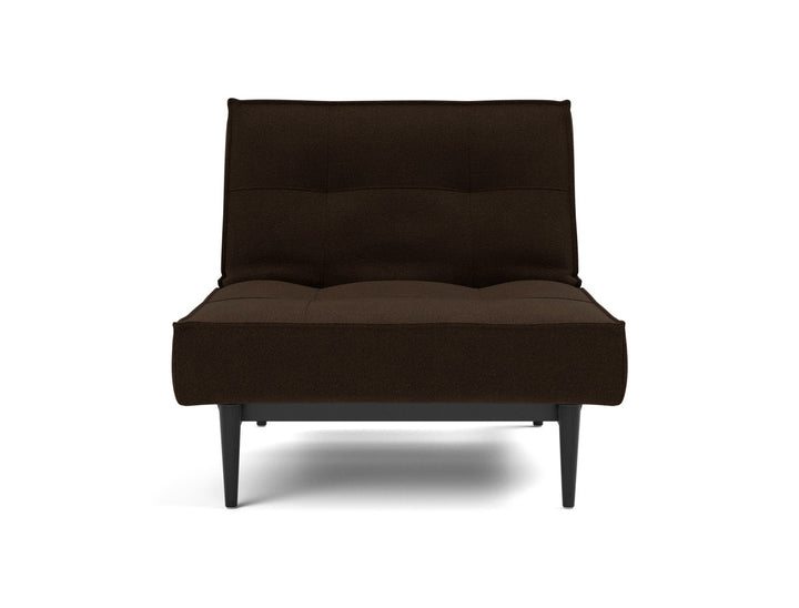 Fotoliu recliner Splitback Styletto Black Wood 115x90cm, tesatura la alegere #material_358-taura-chocco