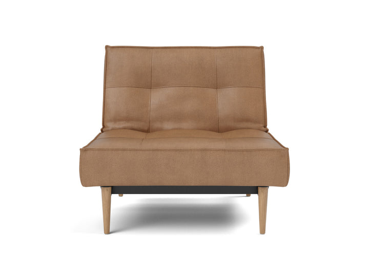 Fotoliu recliner Splitback Light Wood Styletto 115x90cm, tesatura la alegere #material_551-faunal-brown