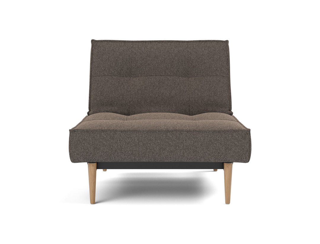 Fotoliu recliner Splitback Light Wood Styletto 115x90cm, tesatura la alegere #material_530-boucl-taupe