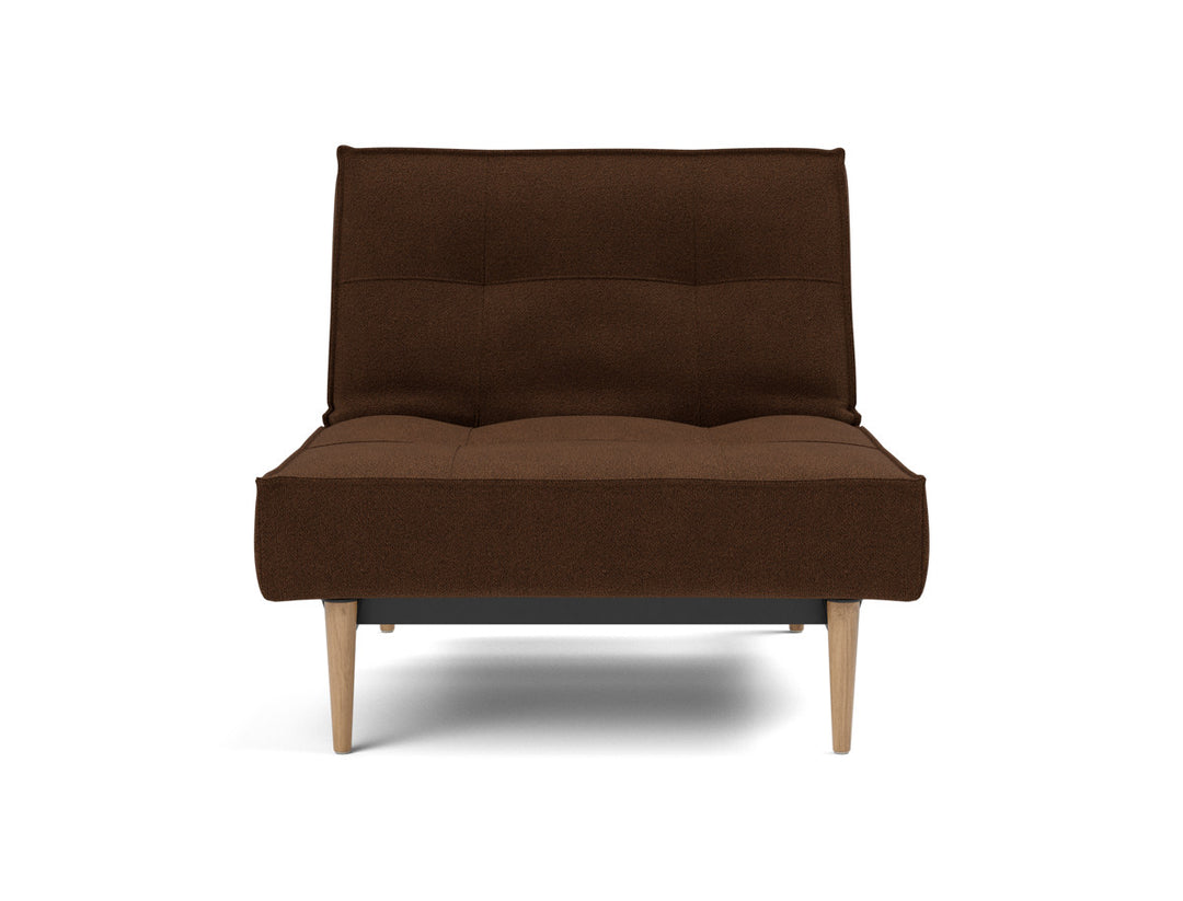 Fotoliu recliner Splitback Light Wood Styletto 115x90cm, tesatura la alegere #material_359-taura-cappuccino
