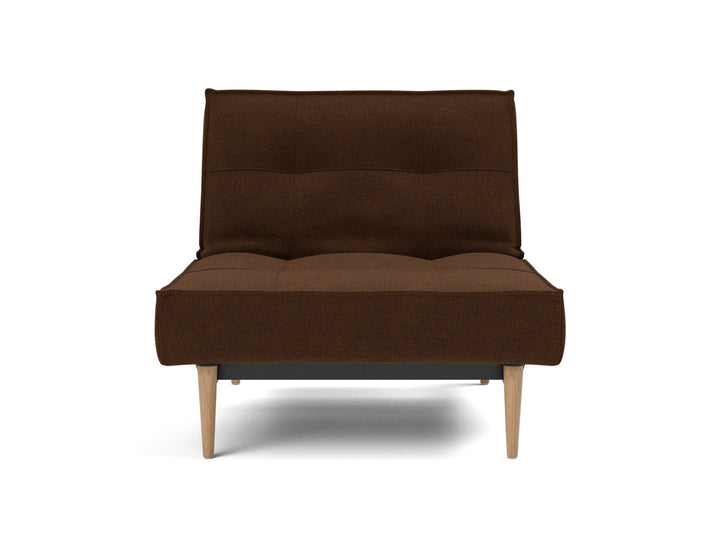 Fotoliu recliner Splitback Light Wood Styletto 115x90cm, tesatura la alegere #material_359-taura-cappuccino