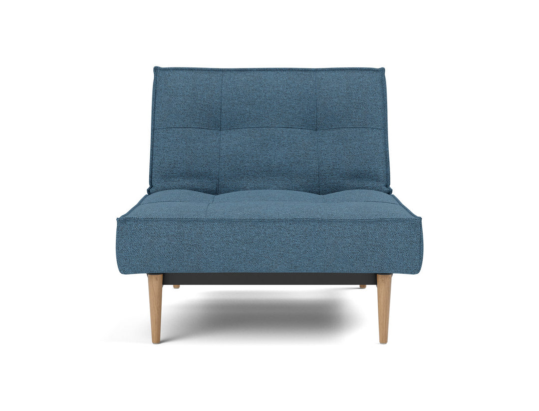 Fotoliu recliner Splitback Light Wood Styletto 115x90cm, tesatura la alegere #material_302-weda-blue