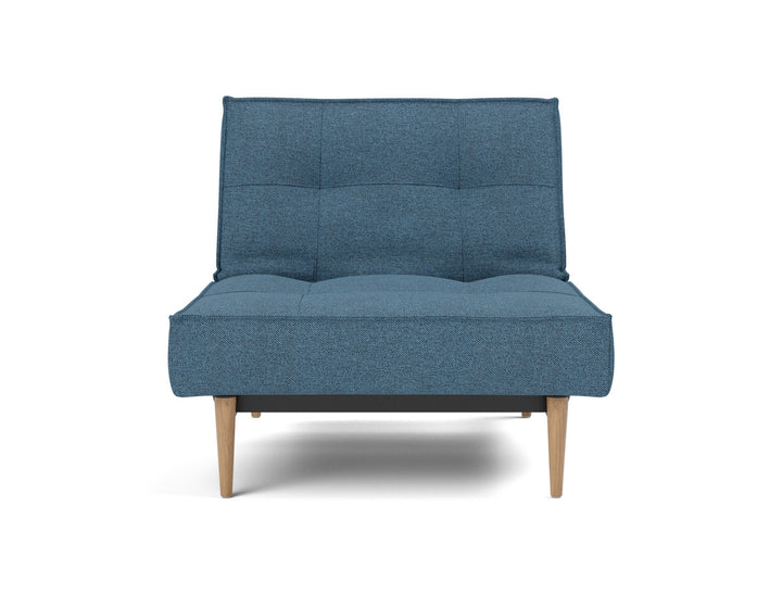 Fotoliu recliner Splitback Light Wood Styletto 115x90cm, tesatura la alegere #material_302-weda-blue