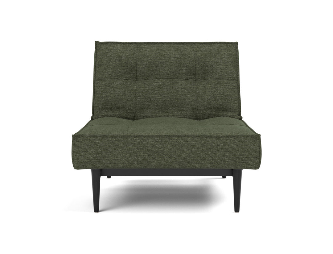Fotoliu recliner Splitback Styletto Black Wood 115x90cm, tesatura la alegere #material_353-taura-forest