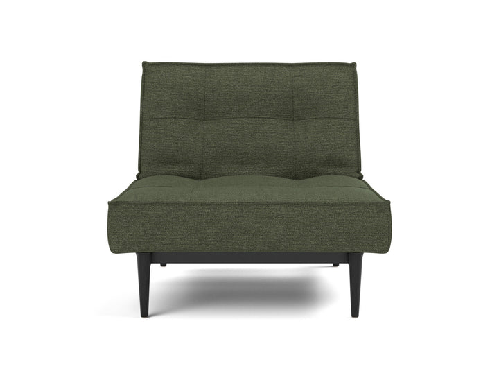 Fotoliu recliner Splitback Styletto Black Wood 115x90cm, tesatura la alegere #material_353-taura-forest