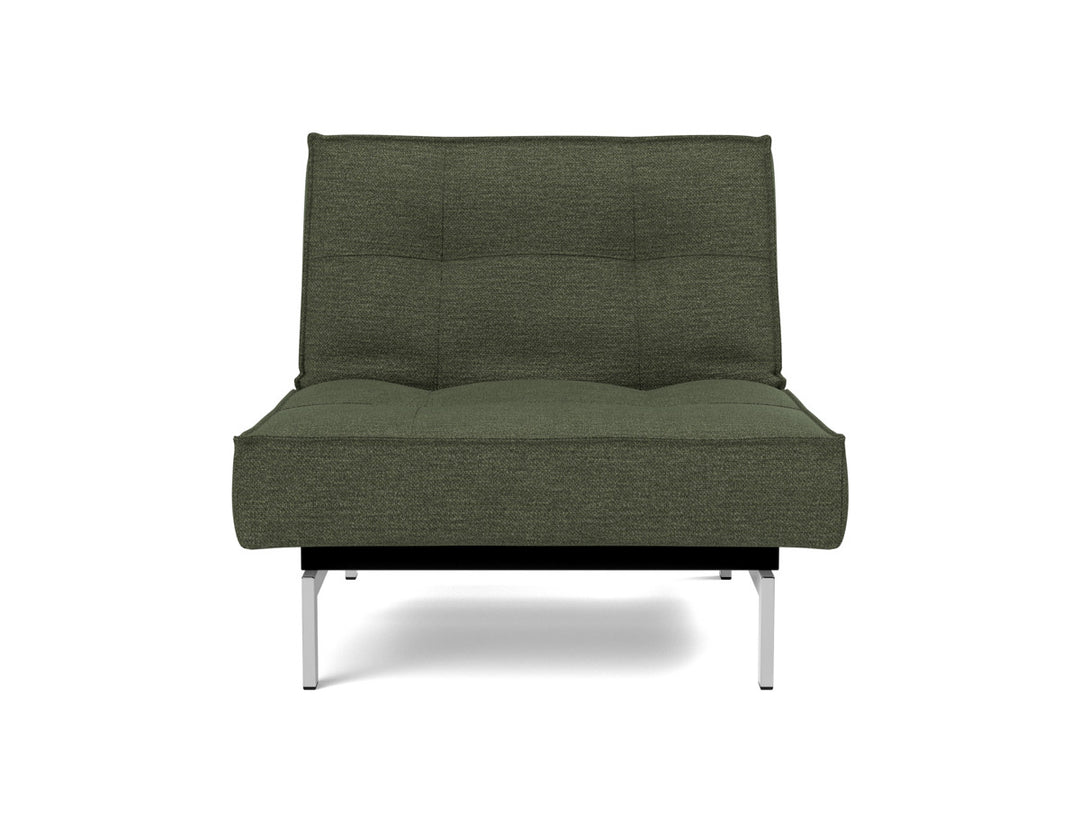 Fotoliu recliner Splitback Chrome 115x90cm, tesatura la alegere #material_353-taura-forest